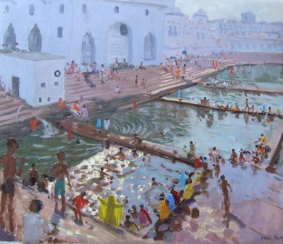 Pushkar ghats, Rajasthan by Andrew Macara